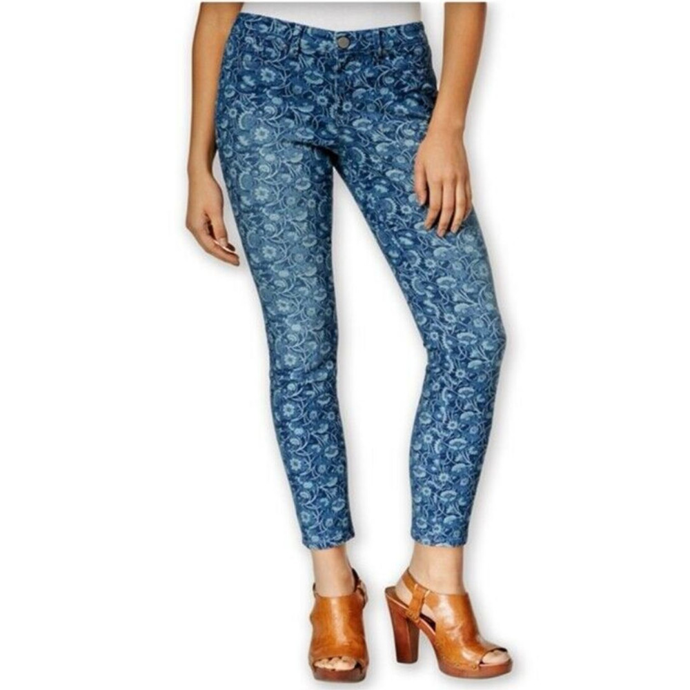 Maison Jules Zoe Super Skinny Floral Jeans